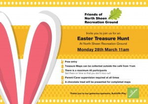 Easter Treasure Hunt @ North Sheen Rec | Richmond | United Kingdom